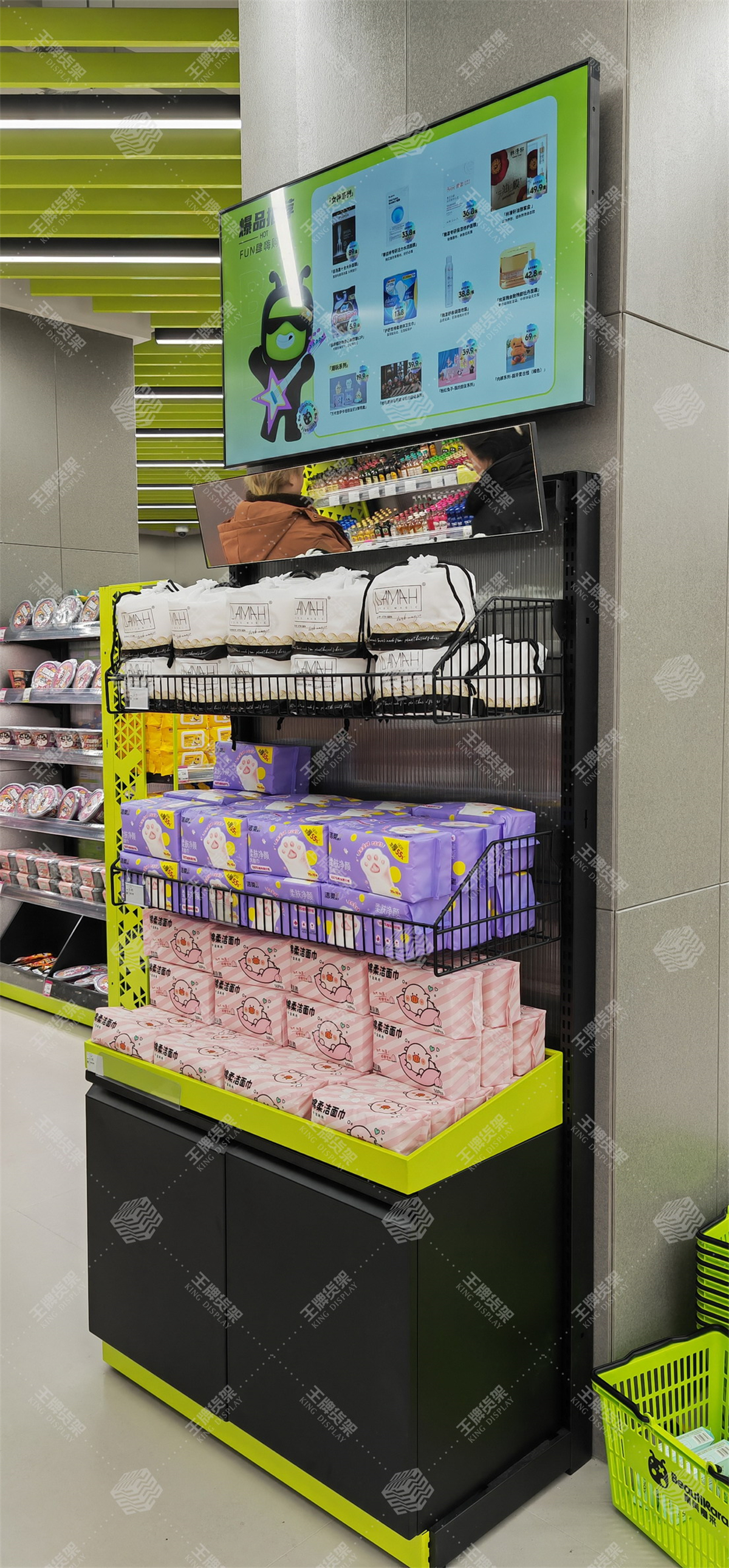 零食店，零食店货架，零食店货架设计，王牌货架