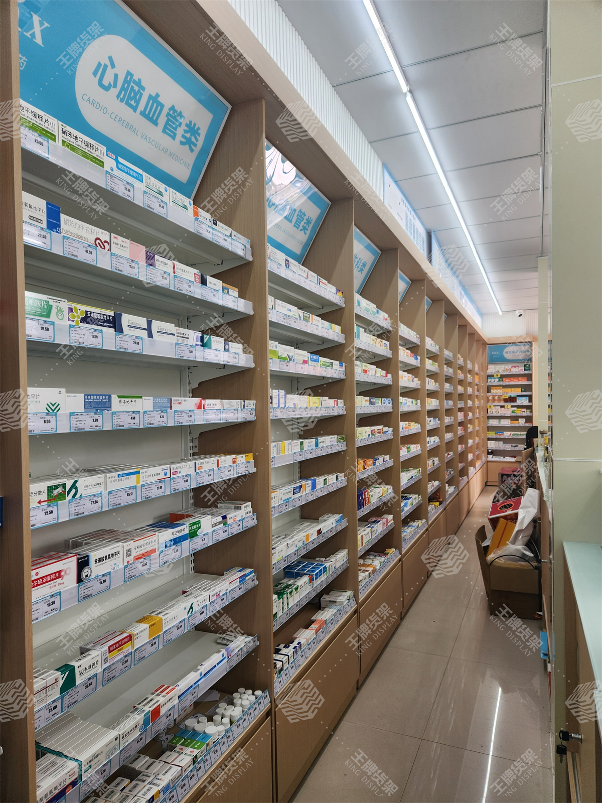药店货架，药房货架，王牌货架，货架，药店设计