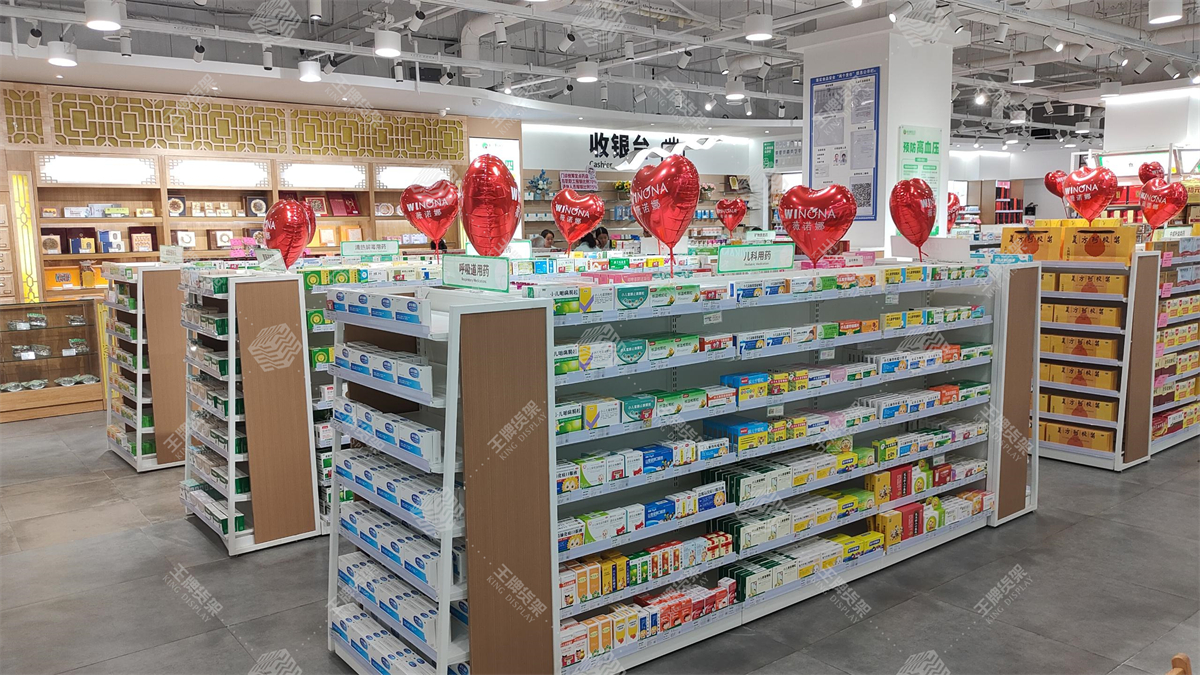 药店货架，药房货架，王牌货架，货架，药店设计