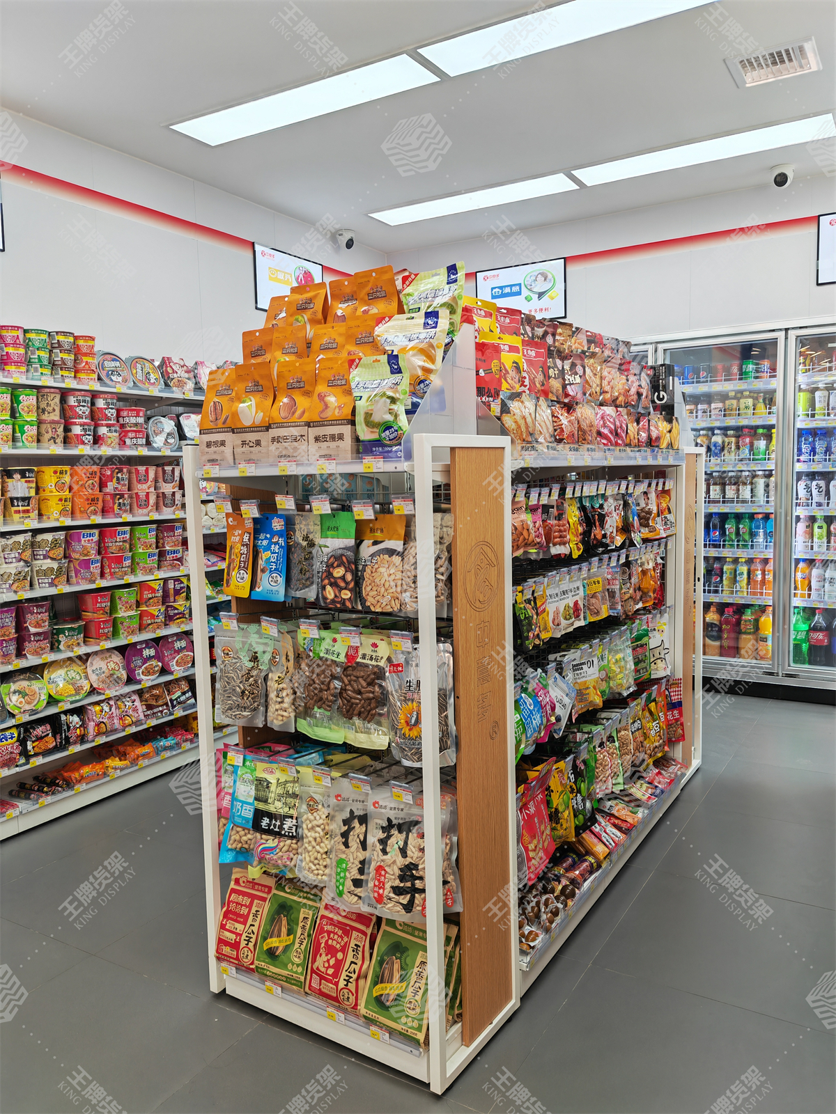 便利店货架，便利店设计，王牌货架，货架