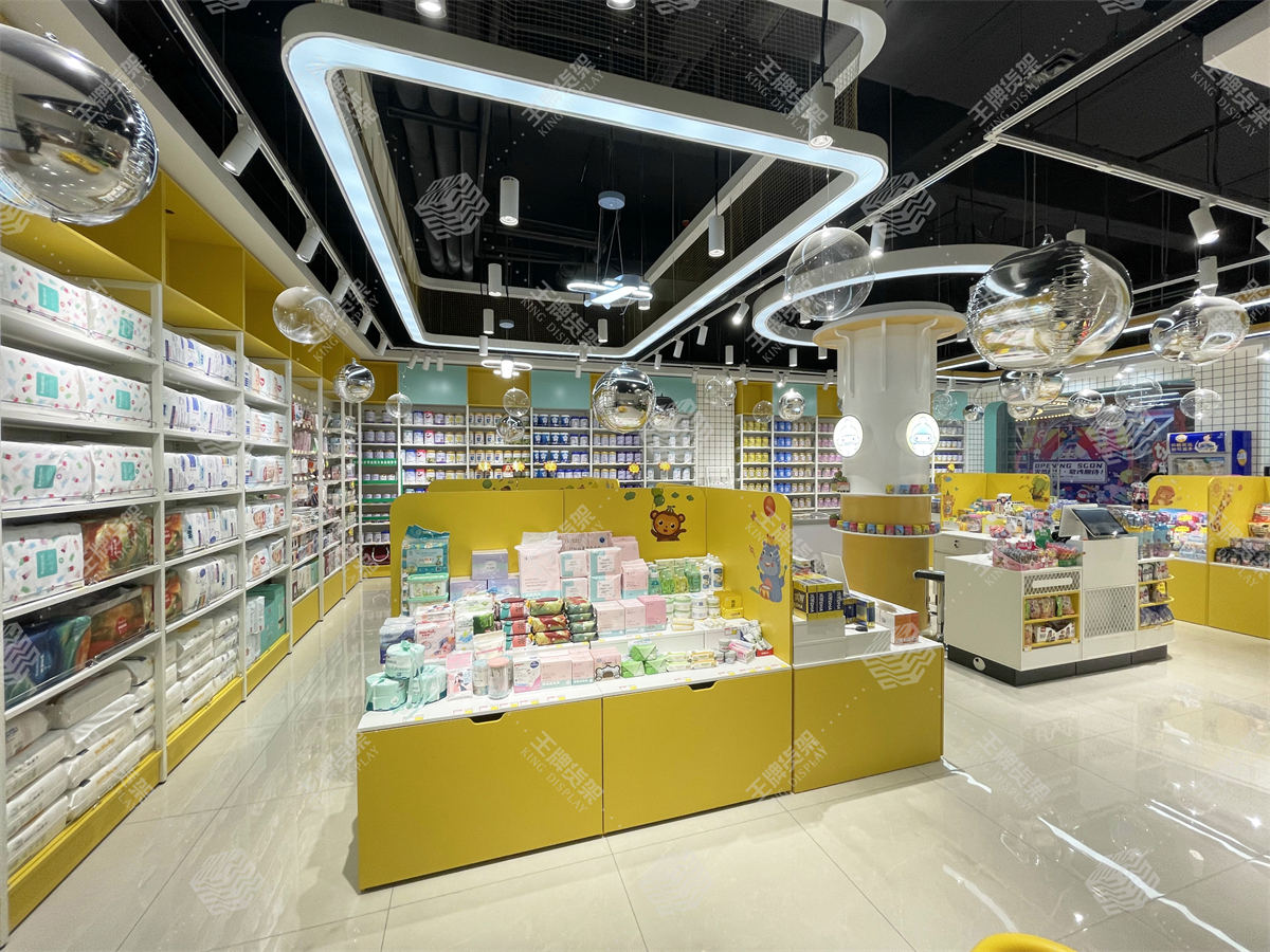 母婴店货架，孕婴店货架，母婴店设计，孕婴店设计