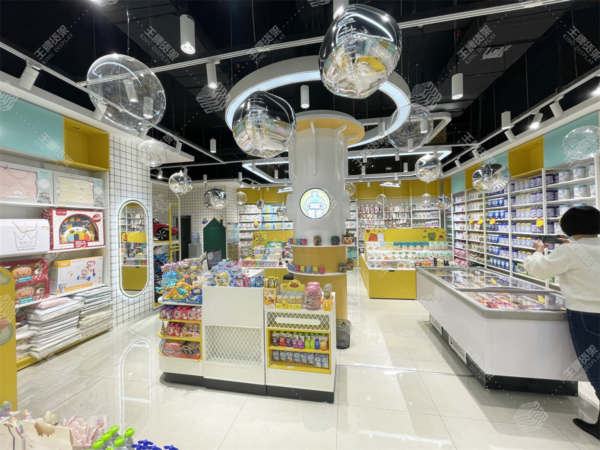 母婴店货架，孕婴店货架，母婴店设计，孕婴店设计