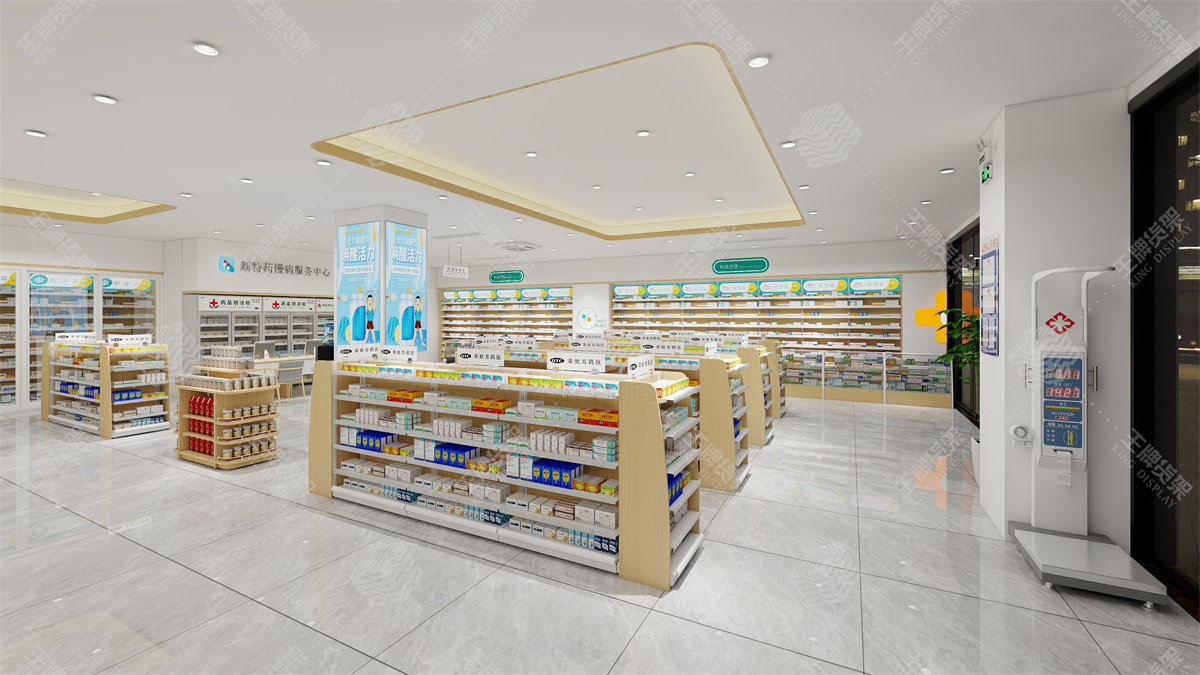 药店货架，药房货架，王牌货架