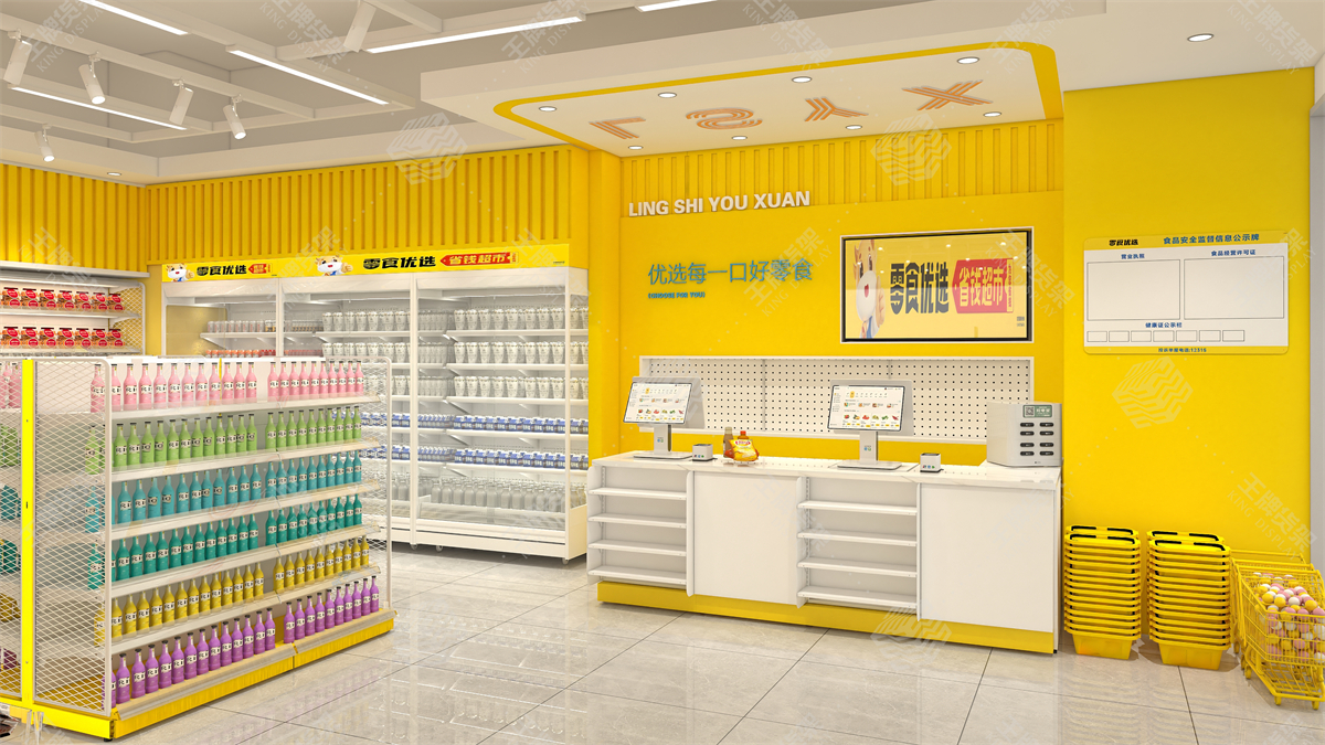 零食店货架，食品店货架，王牌货架
