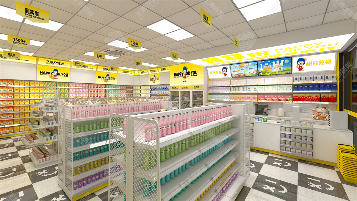 零食店货架，食品店货架，王牌货架