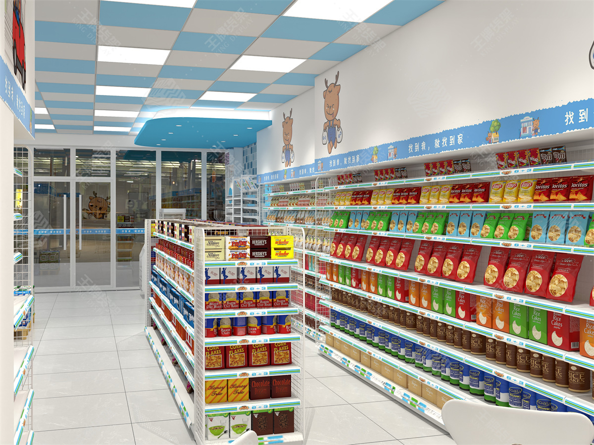 便利店货架，便利店设计，王牌货架，货架