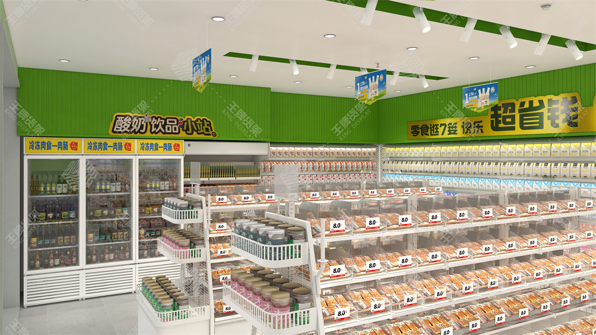 零食店货架，食品店货架，王牌货架