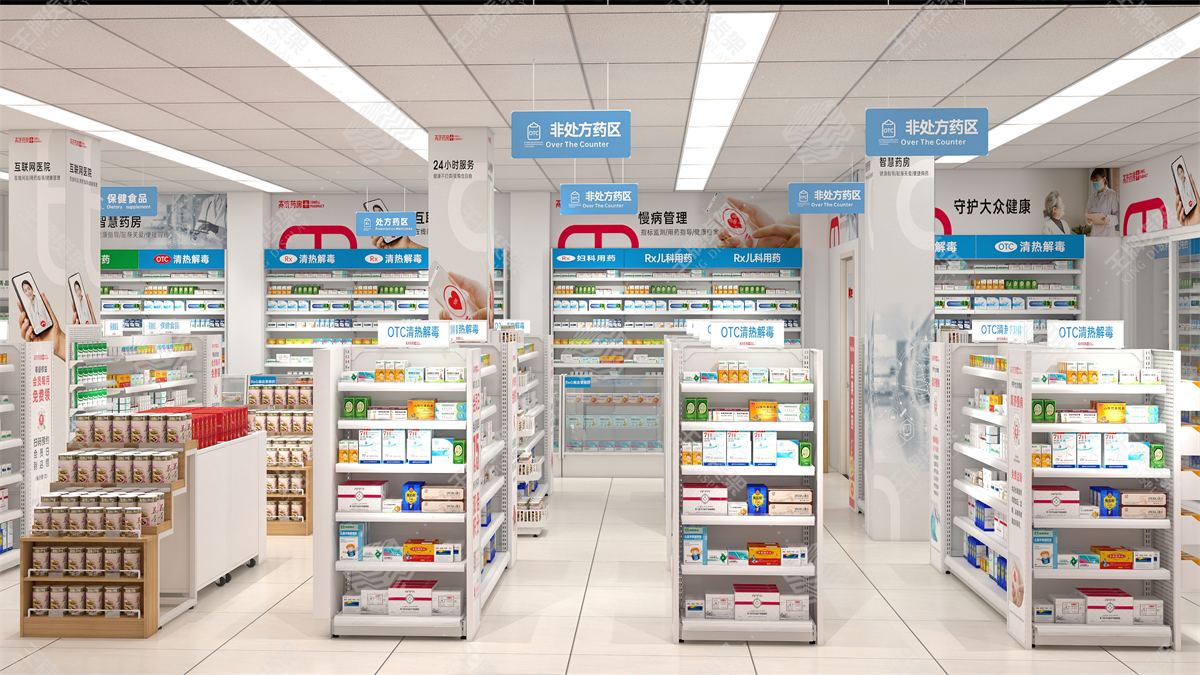药店货架，药房货架，王牌货架