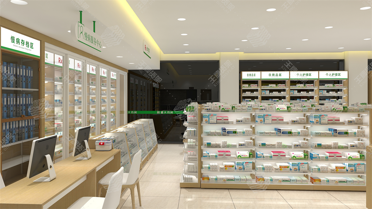 药店货架，药房货架，王牌货架